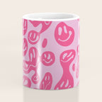 Pink Dripping Smiley Coffee Mug Gallery Image 4