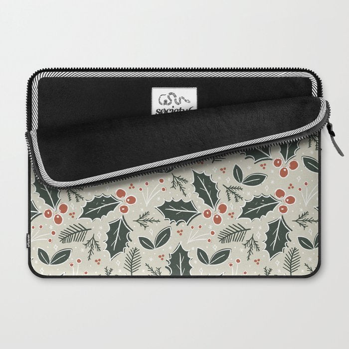 Holly Days . Neutral Laptop Sleeve Gallery Image 2