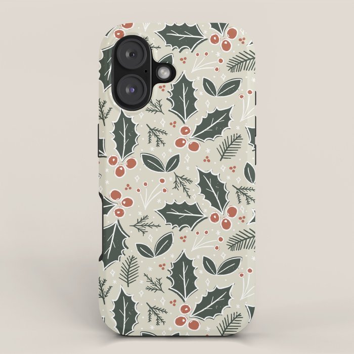 Holly Days . Neutral iPhone Case Gallery Image 1