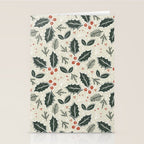 Holly Days . Neutral Stationery Card Gallery Image 2
