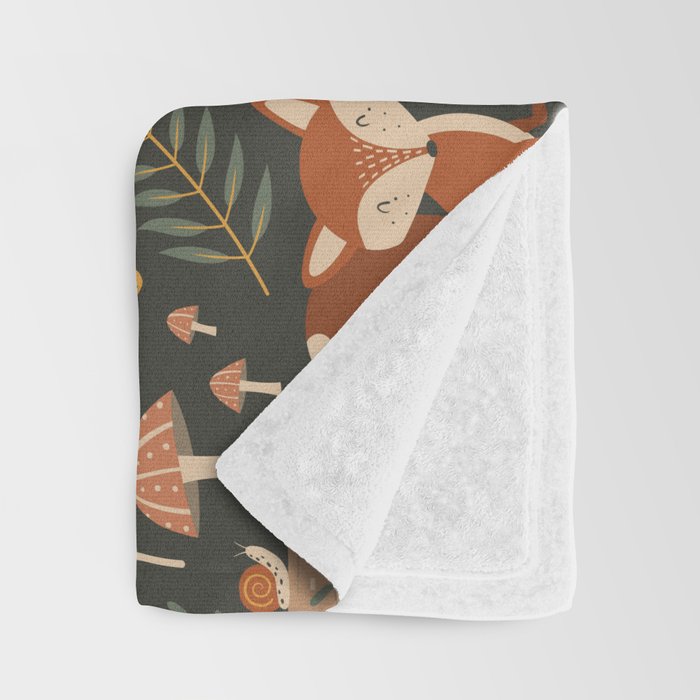 Woodland Critters Throw Blanket Gallery Image 3