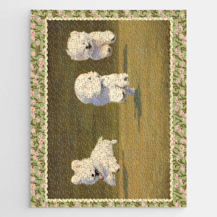 Three Dogs Running Jigsaw Puzzle Gallery Image 1