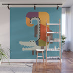 Crocodile Wall Mural Gallery Image 1