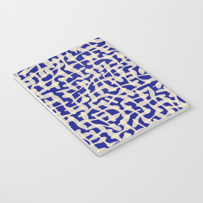 Playful strokes #3 / Beige on Blue Notebook Gallery Image 3