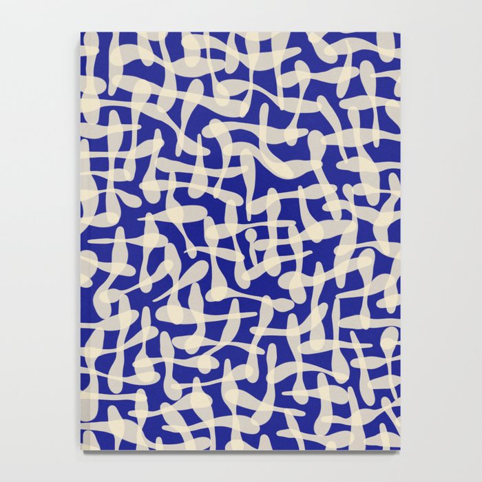 Playful strokes #3 / Beige on Blue Notebook Gallery Image 4