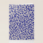 Playful strokes #3 / Beige on Blue Stationery Card Gallery Image 2