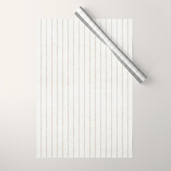  AEGEAN SIMPLE TICKING STRIPE JUTE Wrapping Paper Gallery Image 1