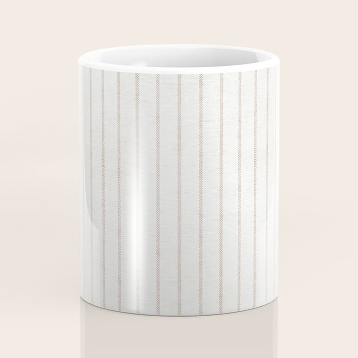  AEGEAN SIMPLE TICKING STRIPE JUTE Coffee Mug Gallery Image 4