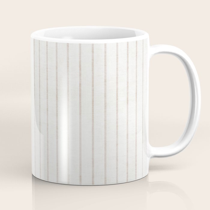  AEGEAN SIMPLE TICKING STRIPE JUTE Coffee Mug Gallery Image 1