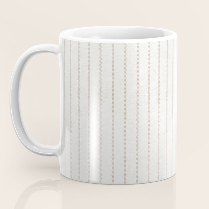  AEGEAN SIMPLE TICKING STRIPE JUTE Coffee Mug Gallery Image 3