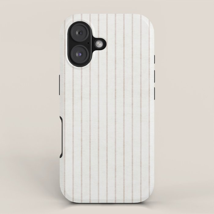  AEGEAN SIMPLE TICKING STRIPE JUTE iPhone Case Gallery Image 1