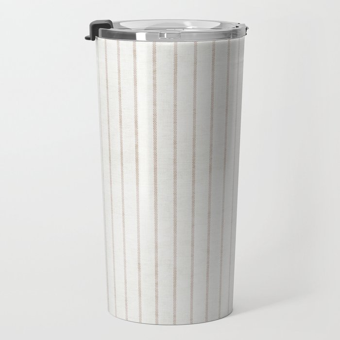  AEGEAN SIMPLE TICKING STRIPE JUTE Travel Mug Gallery Image 3