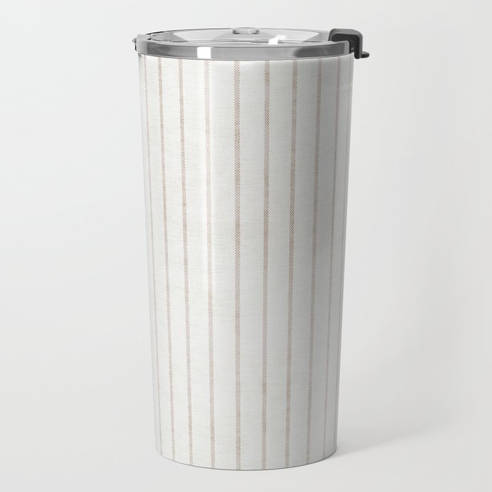  AEGEAN SIMPLE TICKING STRIPE JUTE Travel Mug Gallery Image 2