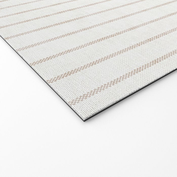  AEGEAN SIMPLE TICKING STRIPE JUTE Welcome Mat Gallery Image 2