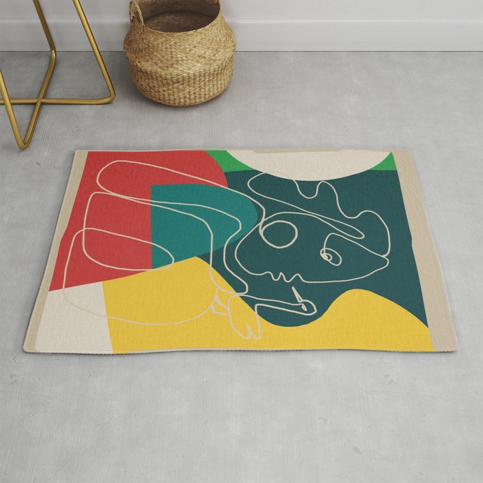 Gentle Abstract Line 6 Rug Gallery Image 1
