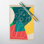 Gentle Abstract Line 6 Wrapping Paper Gallery Image 1