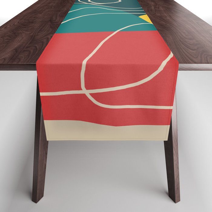 Gentle Abstract Line 6 Table Runner Gallery Image 1