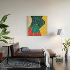 Gentle Abstract Line 6 Wood Wall Art Gallery Image 2