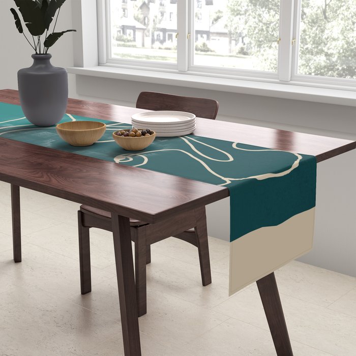 Gentle Abstract Line 6 Table Runner Gallery Image 2