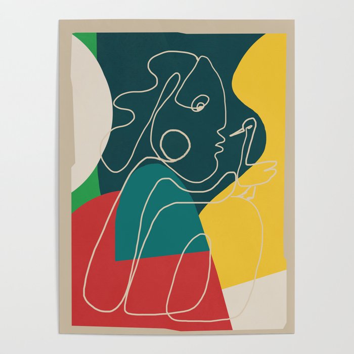 Gentle Abstract Line 6 Poster Gallery Image 4