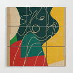Gentle Abstract Line 6 Wood Wall Art Gallery Image 1