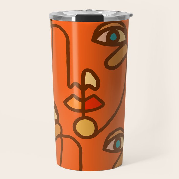 Multi Faced Sienna Travel Mug Gallery Image 1