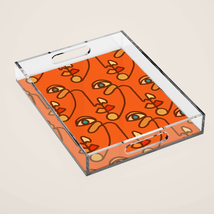 Multi Faced Sienna Acrylic Tray Gallery Image 1