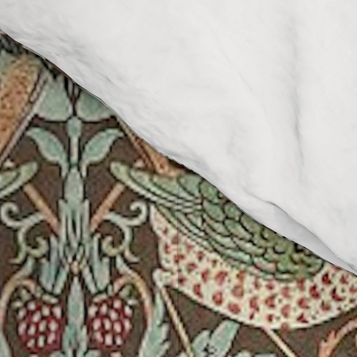 William Morris Strawberry Thief Brown Chocolate Slate Comforter Gallery Image 4
