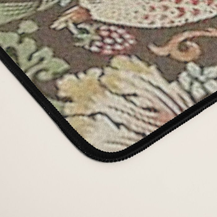 William Morris Strawberry Thief Brown Chocolate Slate Desk Mat Gallery Image 4