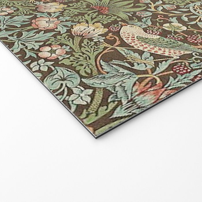 William Morris Strawberry Thief Brown Chocolate Slate Welcome Mat Gallery Image 2