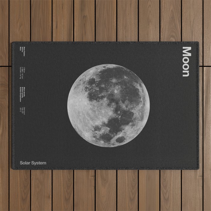 Solar System _ Moon Outdoor Rug Gallery Image 1
