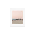 California Pink Beach Sunset Photography Art Print Gallery Image 1