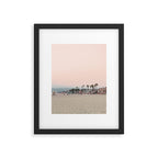 California Pink Beach Sunset Photography Framed Art Print Gallery Image 5