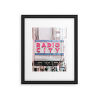 New York Radio City Sign Pink Travel Photography Framed Art Print Gallery Image 5