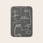 Abstract line art 12-2 Bath Mat Gallery Image 1