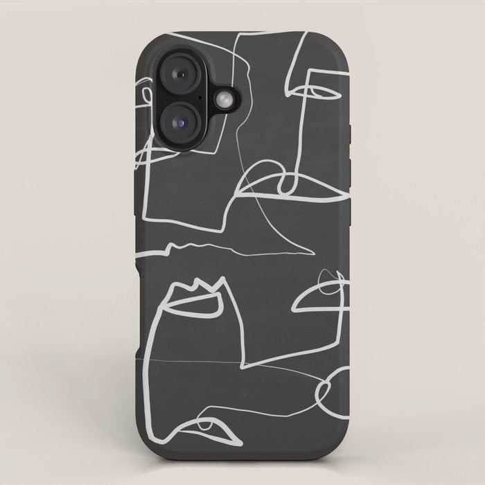 Abstract line art 12-2 iPhone Case Gallery Image 1
