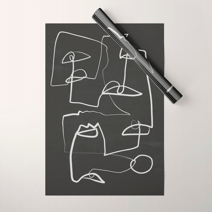 Abstract line art 12-2 Wrapping Paper Gallery Image 1