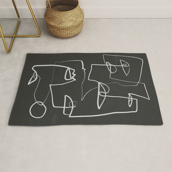 Abstract line art 12-2 Rug Gallery Image 1