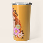 Vintage Beauty Retro Portrait Travel Mug Gallery Image 2