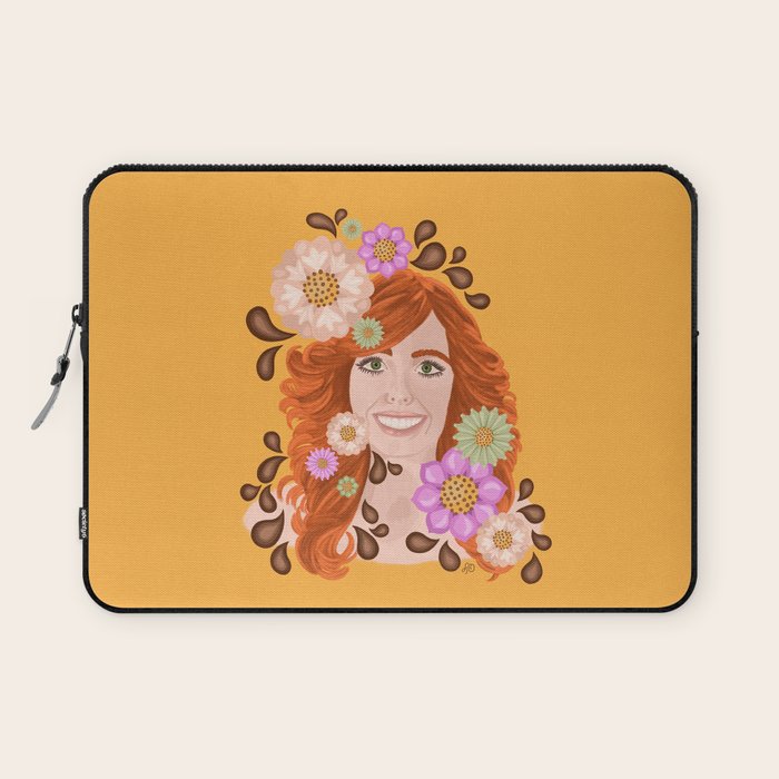 Vintage Beauty Retro Portrait Laptop Sleeve Gallery Image 1