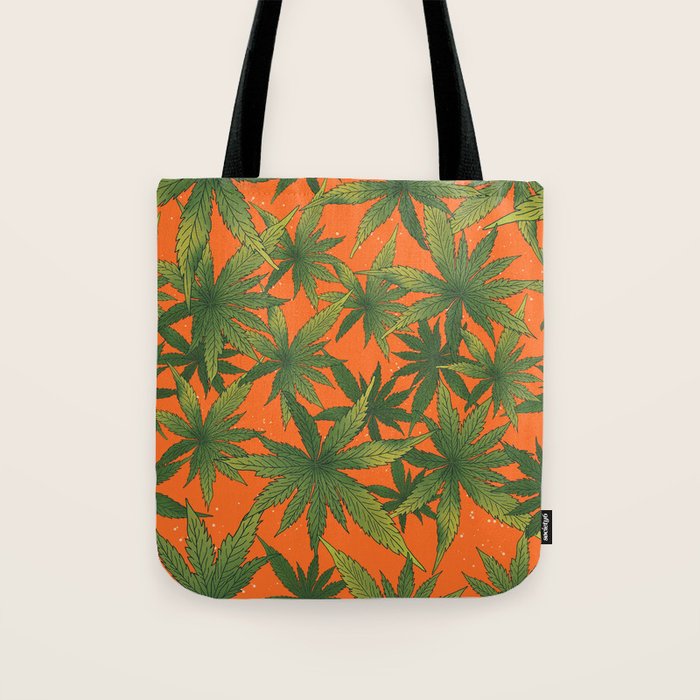 Cannabis Leaves Garden Tote Bag Gallery Image 1