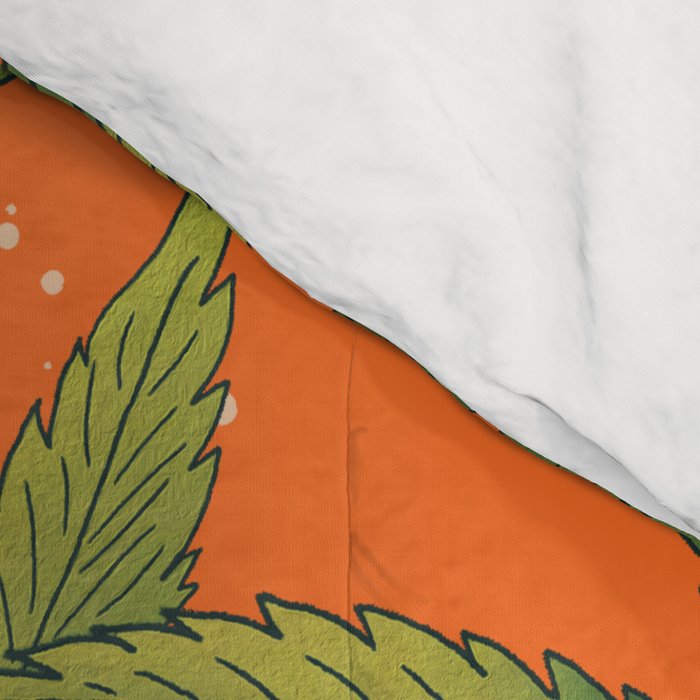 Cannabis Leaves Garden Comforter Gallery Image 4