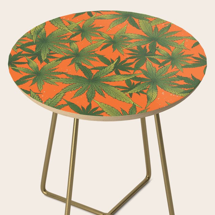Cannabis Leaves Garden Side Table Gallery Image 2