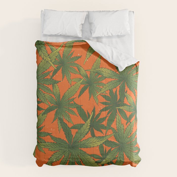 Cannabis Leaves Garden Comforter Gallery Image 6
