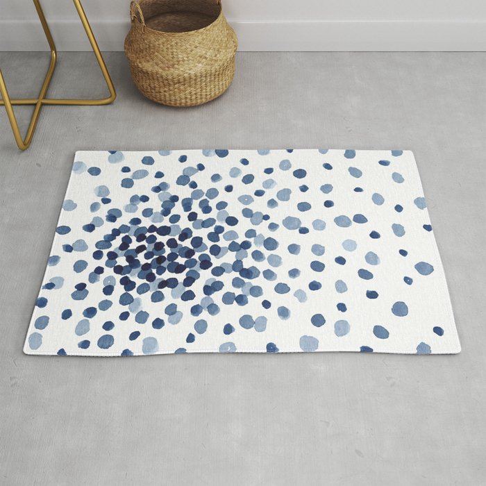 Explosion of Blue Confetti Rug Gallery Image 1