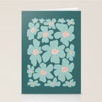Retro Daisy - Green mood Stationery Card Gallery Image 2