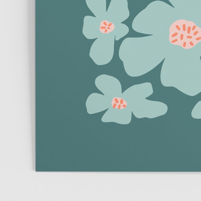 Retro Daisy - Green mood Poster Gallery Image 3