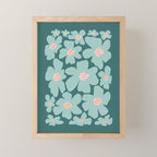 Retro Daisy - Green mood Mini Art Print Gallery Image 1