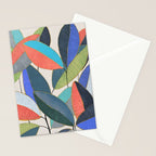 Tropical Ficus leaves #botanic Stationery Card Gallery Image 2