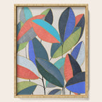 Tropical Ficus leaves #botanic Serving Tray Gallery Image 1
